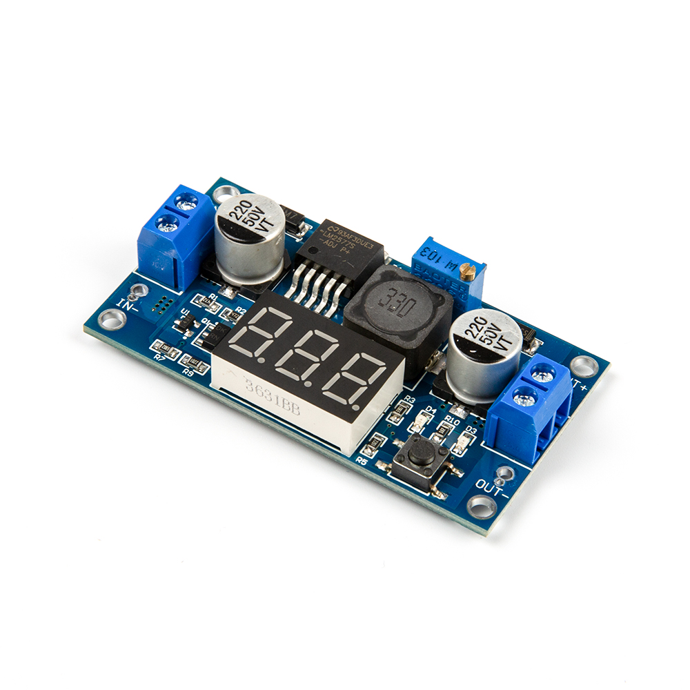 Преобразователь напряжения LM2577 с вольметром